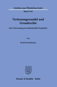 Cover Verfassungswandel und Grundrechte