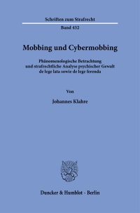 Cover Mobbing und Cybermobbing