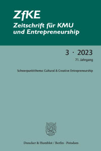 Cover ZfKE – Zeitschrift für KMU und Entrepreneurship (ZfKE)