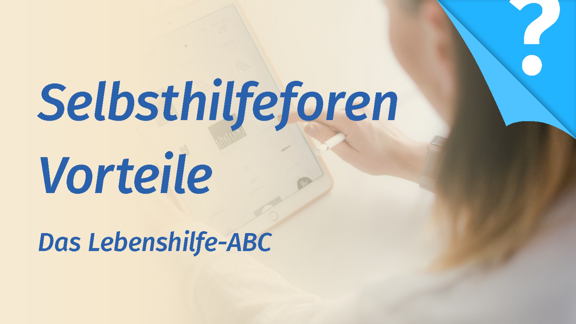 Selbsthilfe Foren - ihre Vorteile