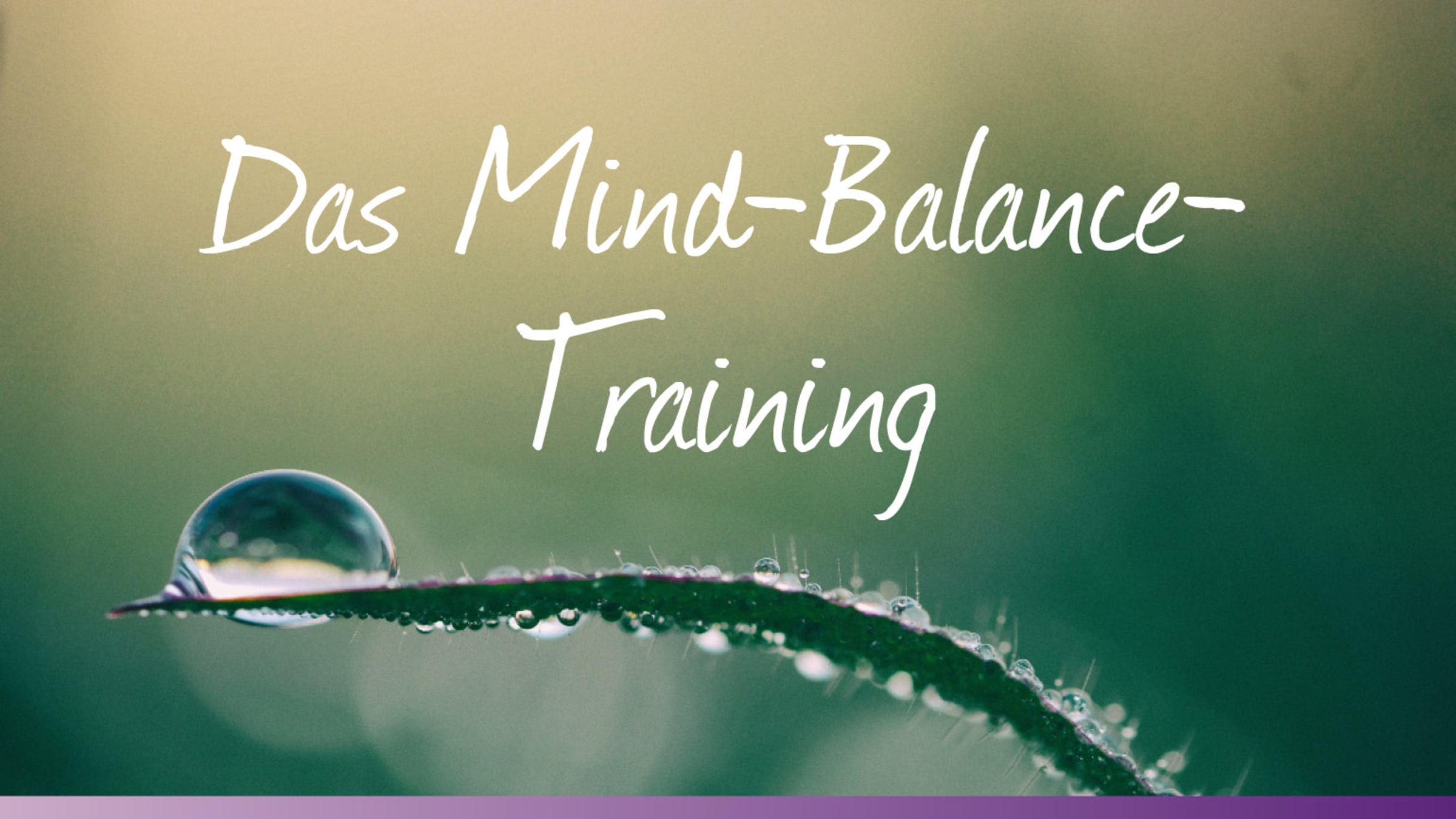 Das Mind-Balance-Training – Teil 2