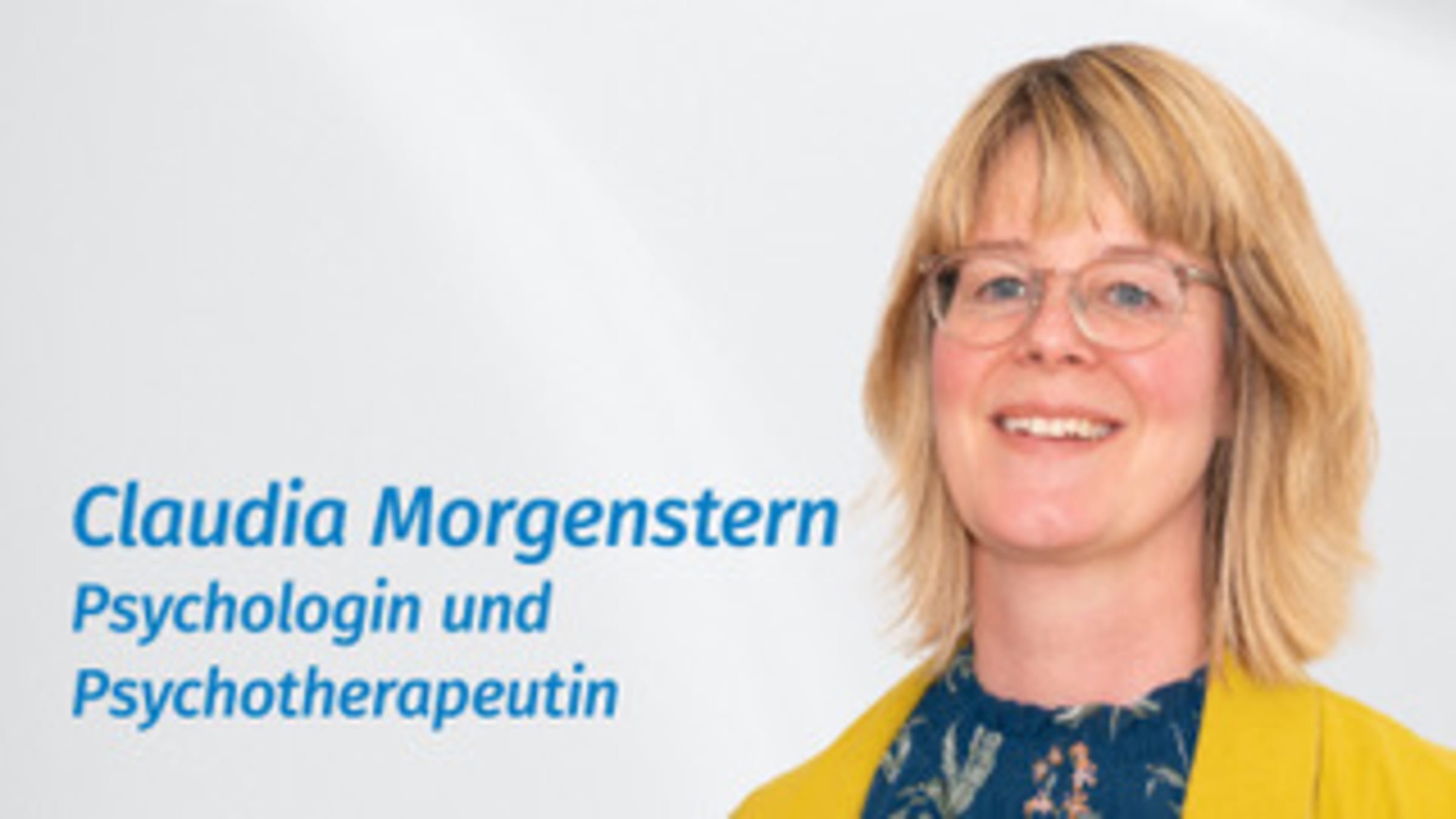 Dipl.-Psychologin Claudia Morgenstern