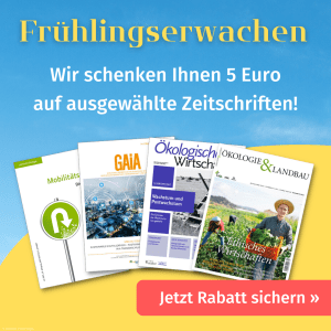 image Vier Zeitschriften stehen vor einem Himmel, Überschrift: Frühlingserwachen. Wir schenken Ihnen 5 Euro auf ausgewählte Zeitschriften!