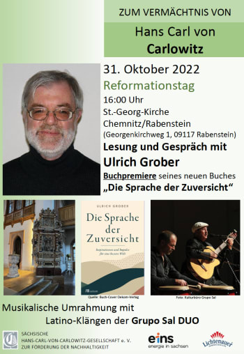 Image: Buchpremiere »Die Sprache der Zuversicht« | Lesung und Gespräch mit Ulrich Grober