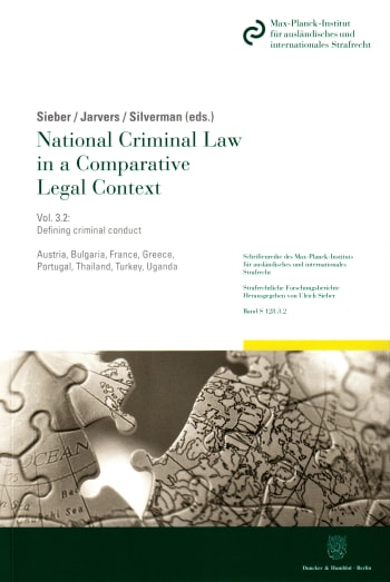 Cover: National Criminal Law in a Comparative Legal Context. Vol. 3.2