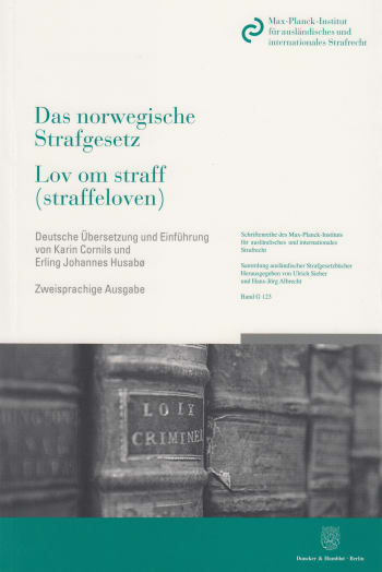 Cover: Das norwegische Strafgesetz / Lov om straff (straffeloven)