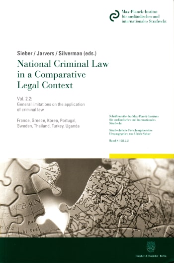 Cover: National Criminal Law in a Comparative Legal Context