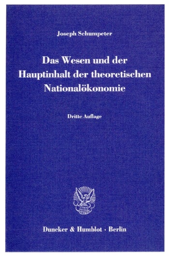 Cover: Das Wesen und der Hauptinhalt der theoretischen Nationalökonomie