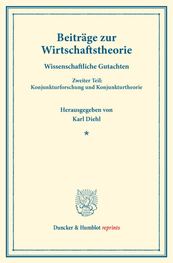 Cover: Beiträge zur Wirtschaftstheorie