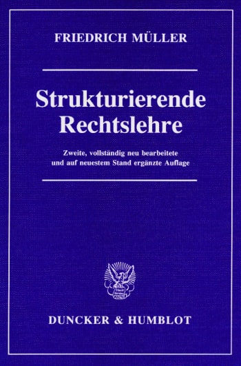 Cover: Strukturierende Rechtslehre