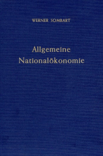 Cover: Allgemeine Nationalökonomie