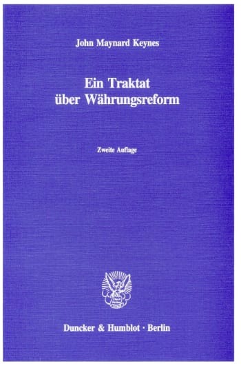 Cover: Ein Traktat über Währungsreform