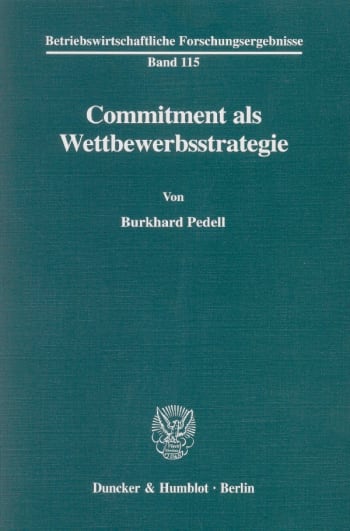 Cover: Commitment als Wettbewerbsstrategie