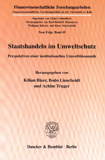 Cover: Staatshandeln im Umweltschutz