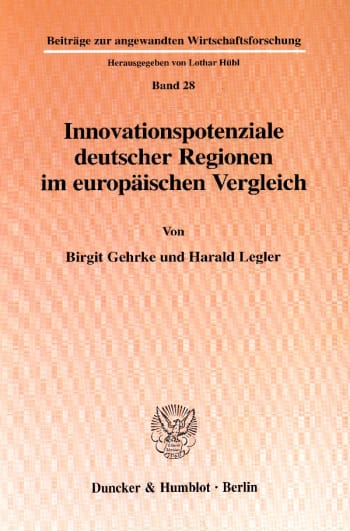 Cover: Innovationspotenziale deutscher Regionen im europäischen Vergleich