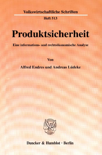 Cover: Produktsicherheit