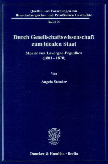 Cover: Durch Gesellschaftswissenschaft zum idealen Staat