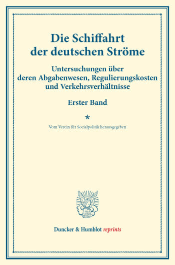 Cover: Die Schiffahrt der deutschen Ströme