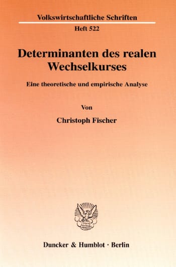 Cover: Determinanten des realen Wechselkurses