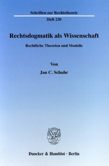 Cover: Rechtsdogmatik als Wissenschaft