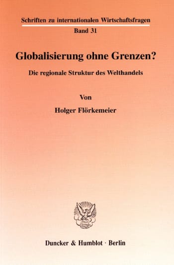 Cover: Globalisierung ohne Grenzen?