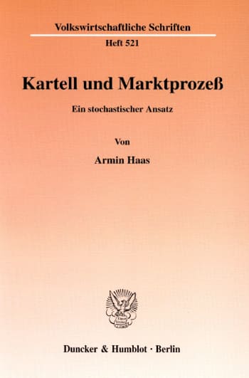 Cover: Kartell und Marktprozeß