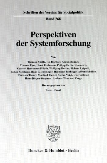 Cover: Perspektiven der Systemforschung