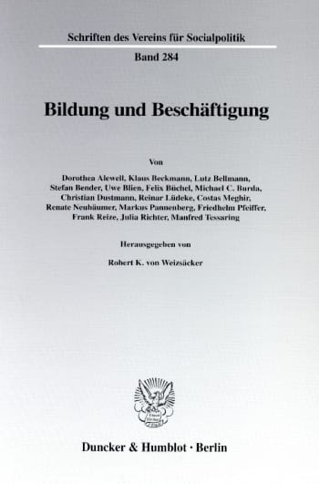 Cover: Bildung und Beschäftigung