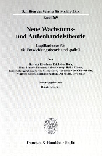 Cover: Neue Wachstums- und Außenhandelstheorie