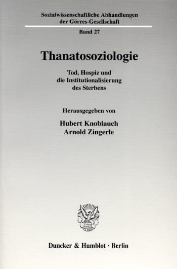 Cover: Thanatosoziologie