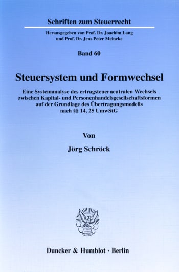 Cover: Steuersystem und Formwechsel