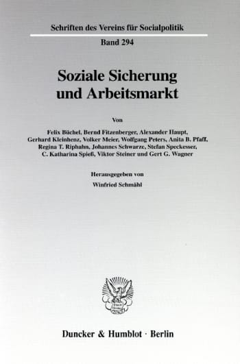 Cover: Soziale Sicherung und Arbeitsmarkt