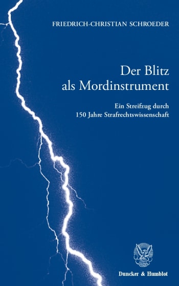 Cover: Der Blitz als Mordinstrument