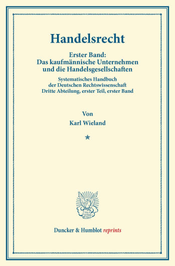 Cover: Handelsrecht