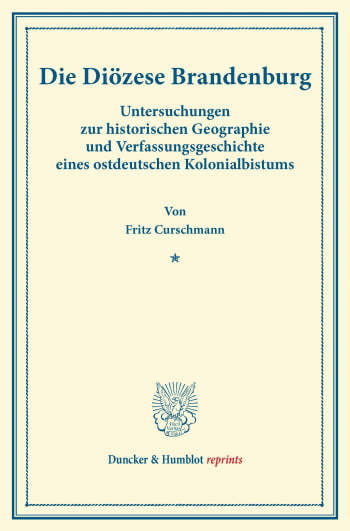 Cover: Die Diözese Brandenburg