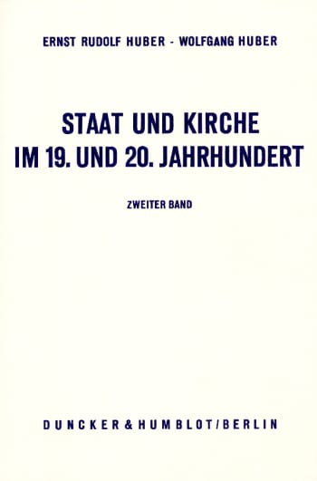 Cover: Staat und Kirche im 19. und 20. Jahrhundert