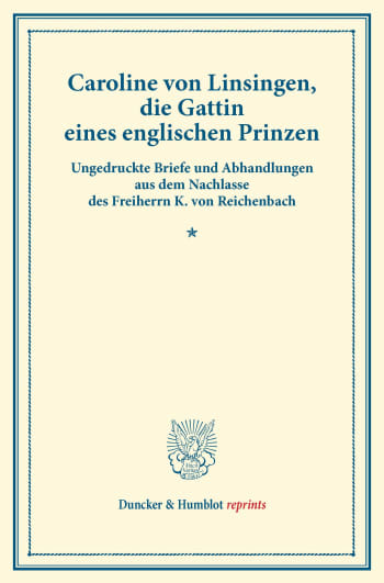 Cover: Caroline von Linsingen, die Gattin eines englischen Prinzen