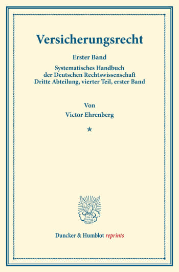 Cover: Versicherungsrecht