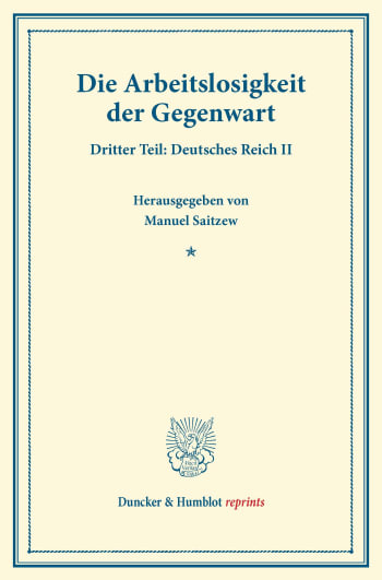 Cover: Die Arbeitslosigkeit der Gegenwart