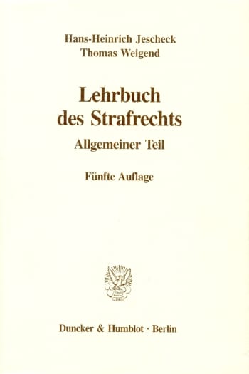 Cover: Lehrbuch des Strafrechts