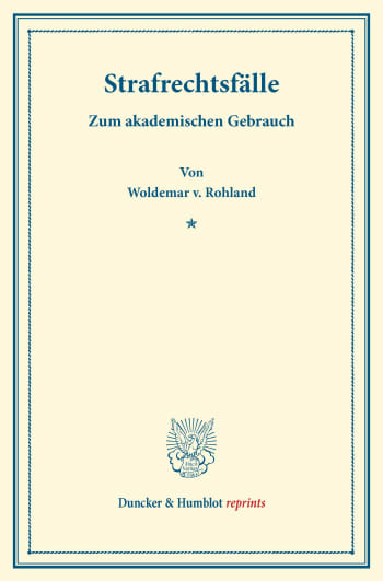 Cover: Strafrechtsfälle