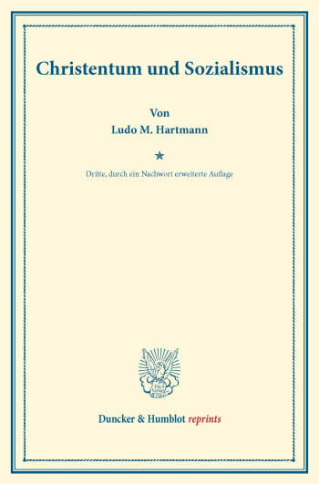 Cover: Christentum und Sozialismus