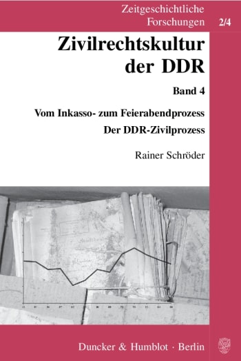 Cover: Zivilrechtskultur der DDR