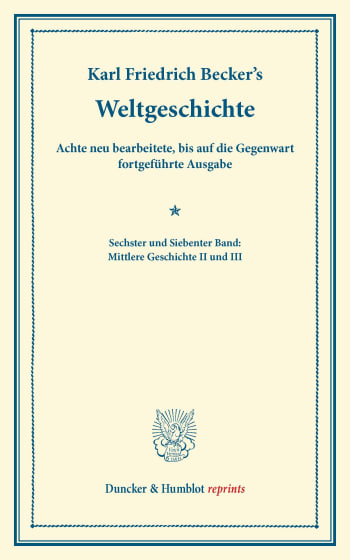 Cover: Weltgeschichte