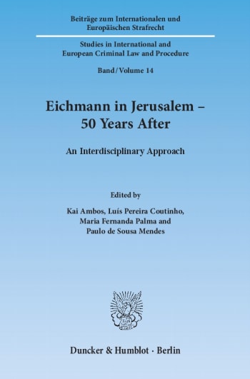 Cover: Eichmann in Jerusalem – 50 Years After