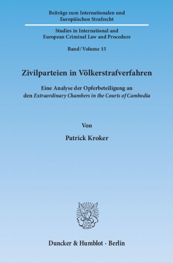 Cover: Zivilparteien in Völkerstrafverfahren