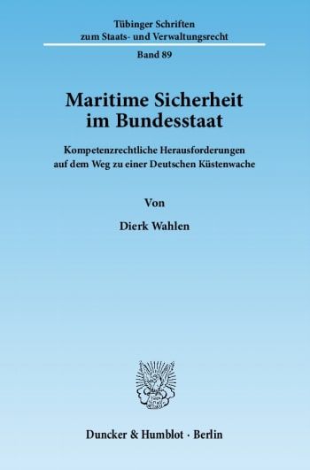 Cover: Maritime Sicherheit im Bundesstaat