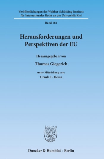 Cover: Herausforderungen und Perspektiven der EU