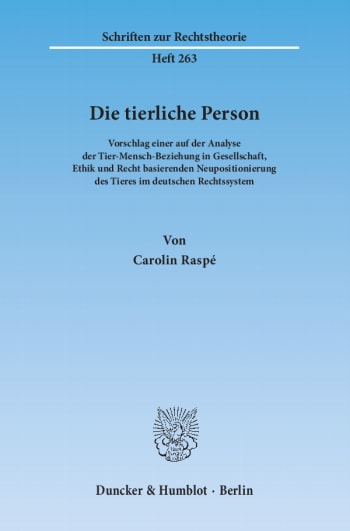 Cover: Die tierliche Person