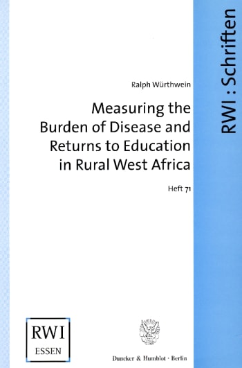 Cover: Measuring the Burden of Disease and Returns to Education in Rural West Africa